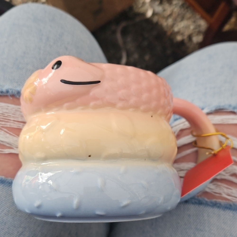 Starbucks Pastel Snake Mug - Pink, Cream, Blue